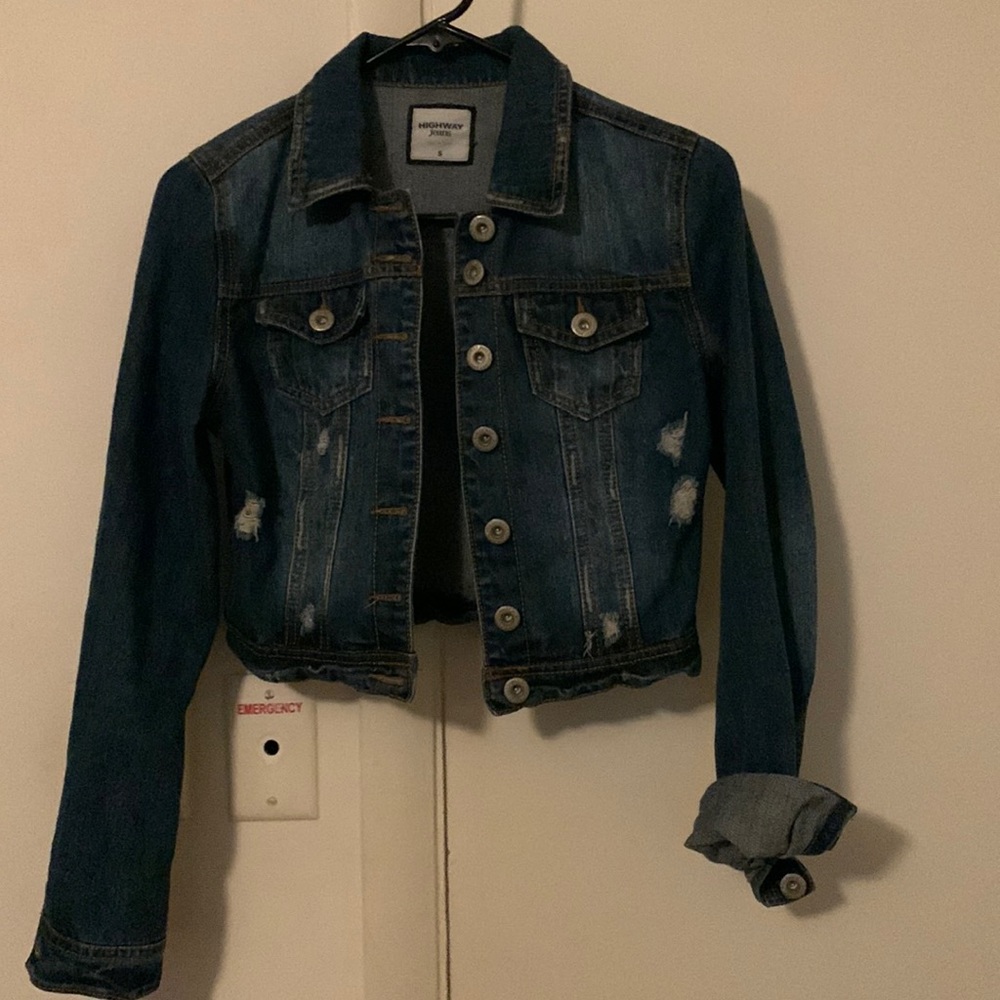 Dark wash denim jacket